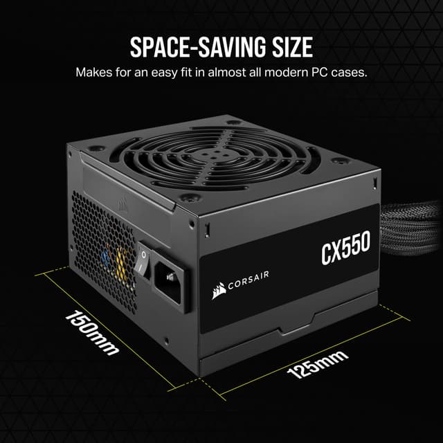 Corsair CX550 strømforsyning (550W)