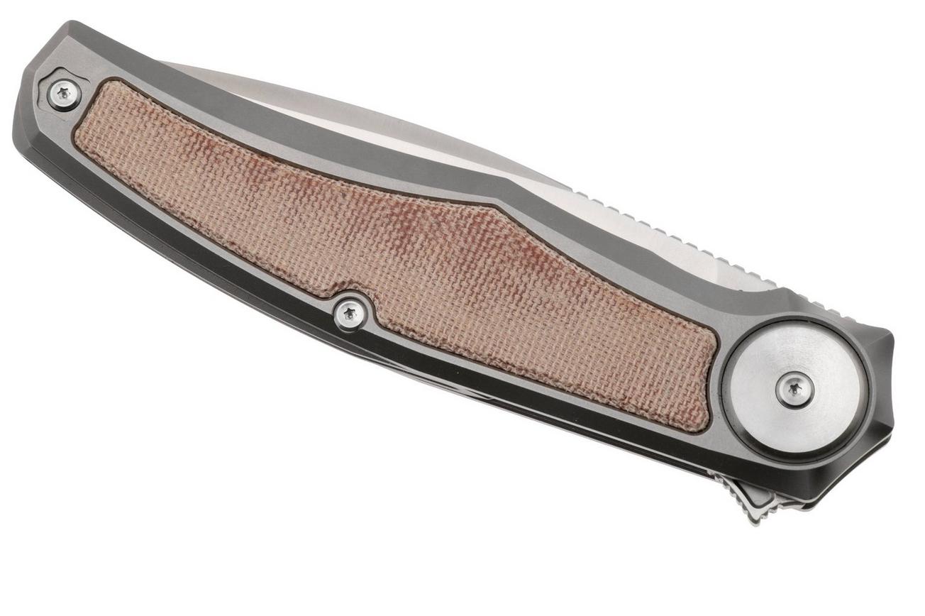 Real Steel Avangard 9782 Satin M390, Titanium Natural Micarta, zakmes, Ivan Braginets design