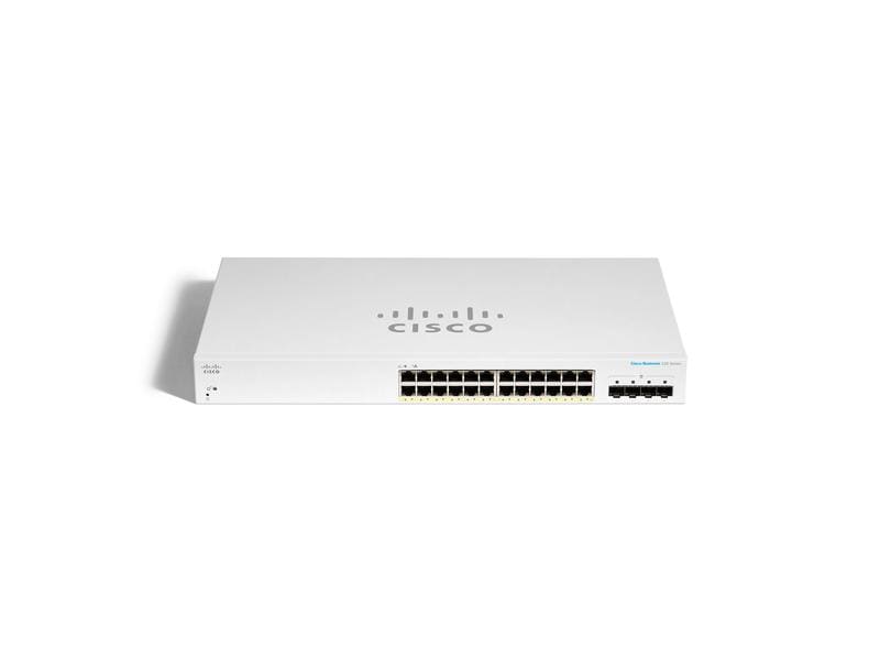 Cisco PoE  Switch CBS220-24FP-4X 28 Port Cisco Business 220 Serie Smart Switch