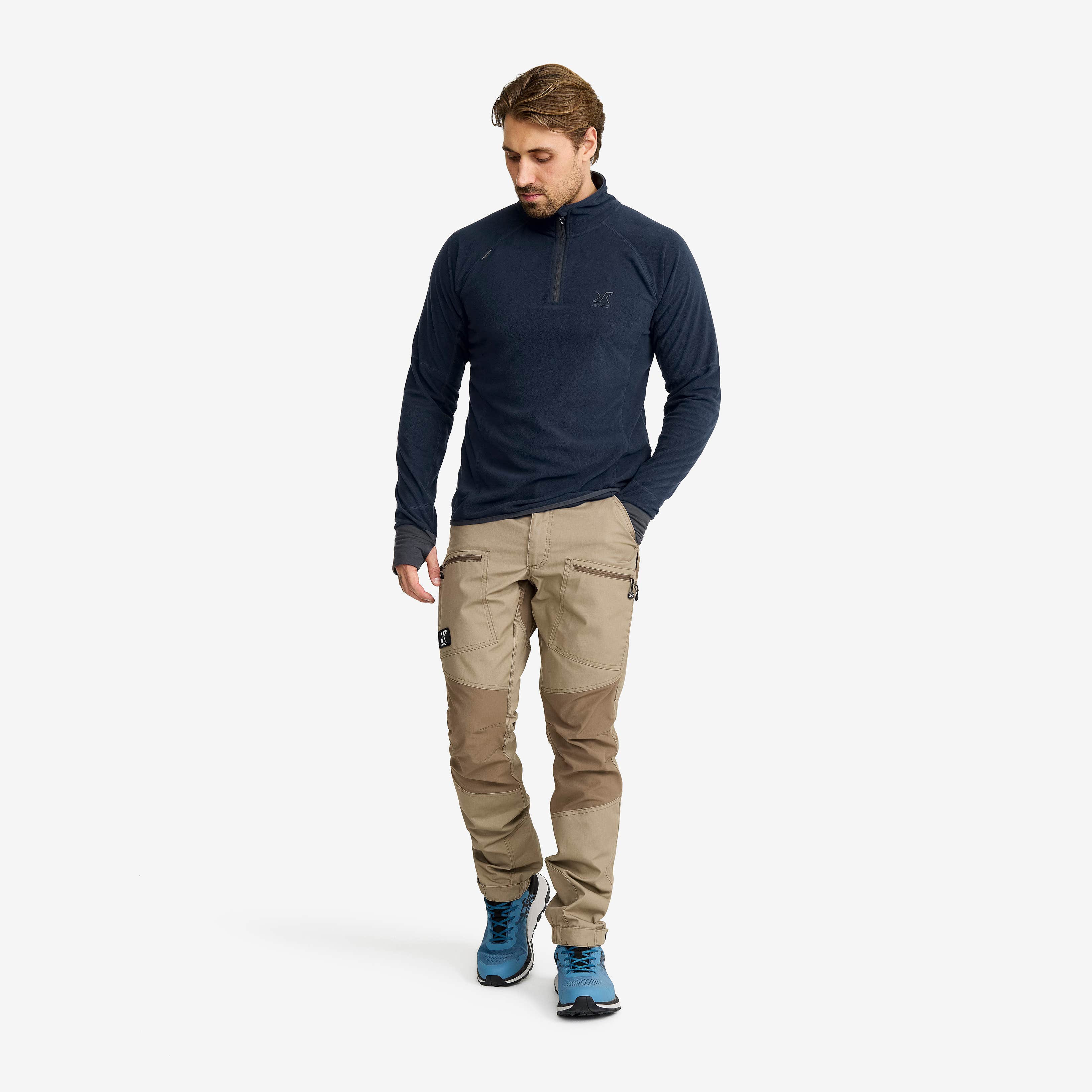 Trekker Fleece Herre Thunder Blue