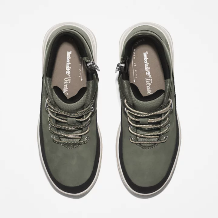 Bota de caminhada Seneca Bay para jovens na cor verde escura.