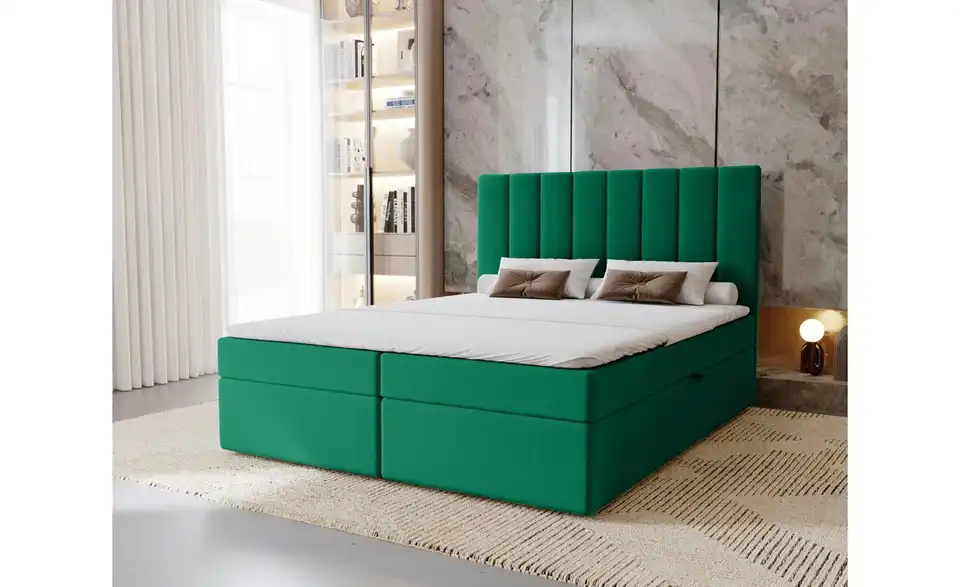 Boxspringbett 142 cm 140x200 cm Grün