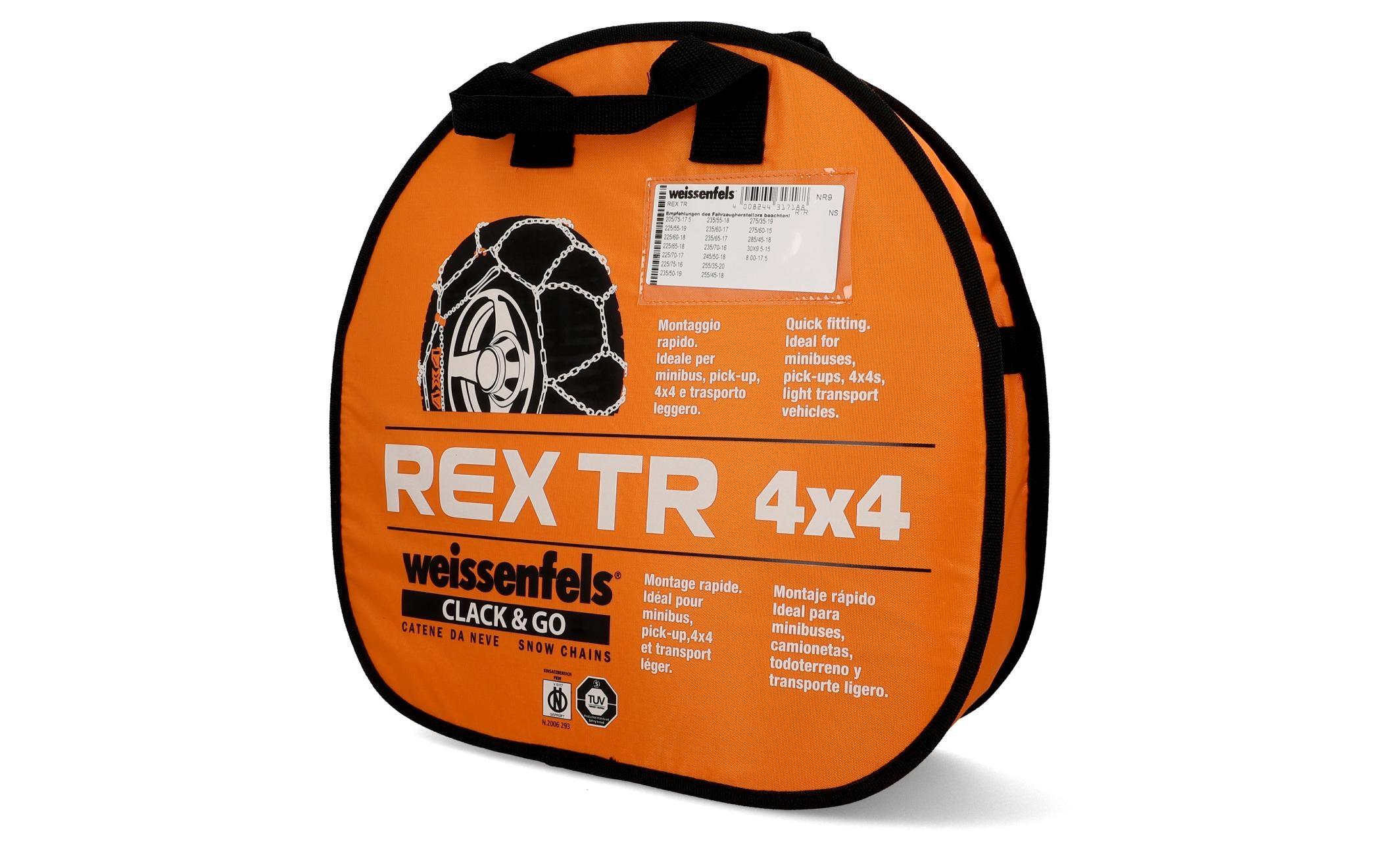 Stahlschneekette Rex TR 4 x 4 Gruppe 9<br>Schneeketten mit professioneller Leistung