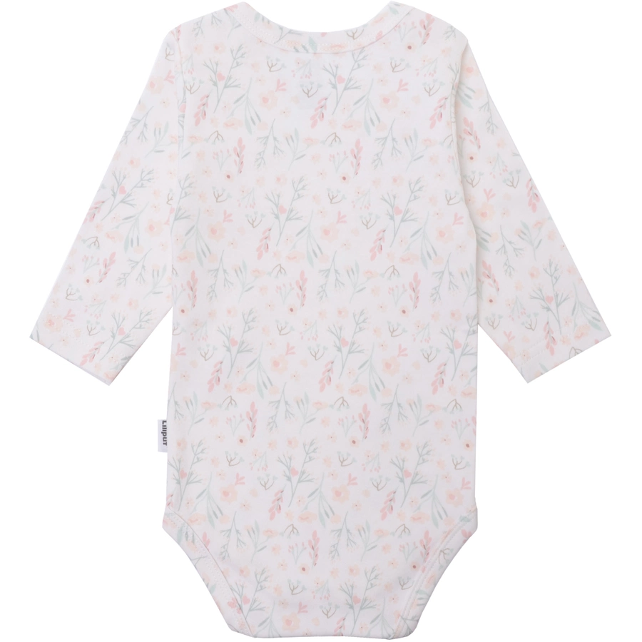 Liliput Baby-Body Blumen weiss-rosa