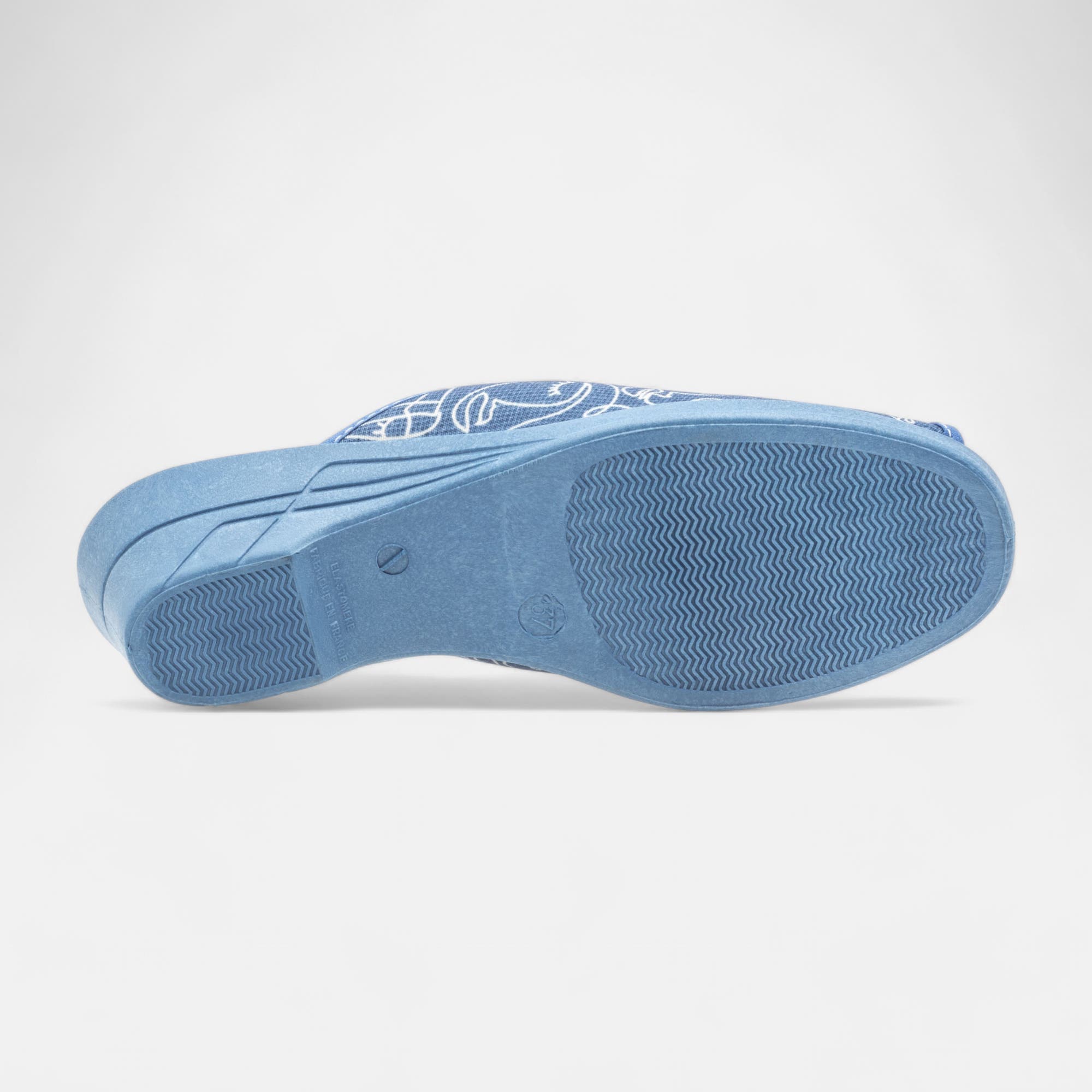 Pantoufles sabots Femme bleu