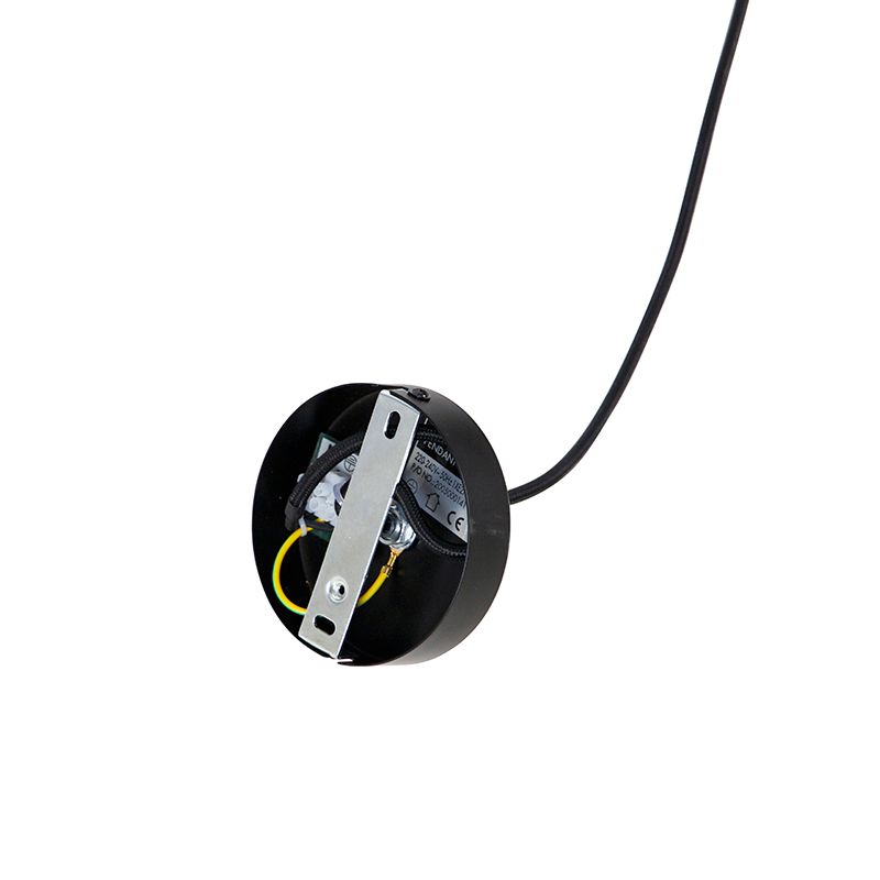 Landelijke hanglamp zwart 60 cm - Corda