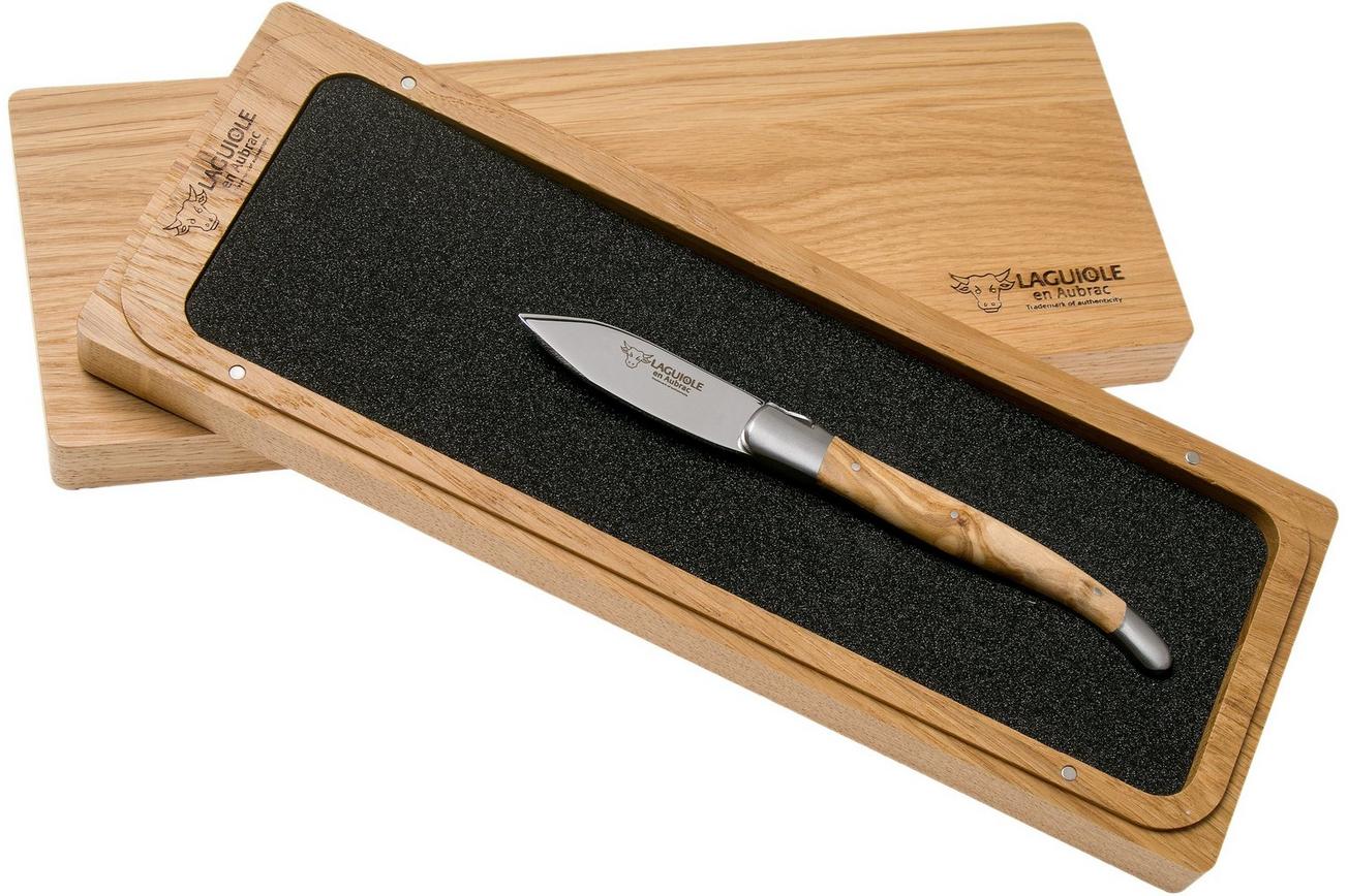 Laguiole en Aubrac Oyster C2I99OLIH oestermes olijfhout