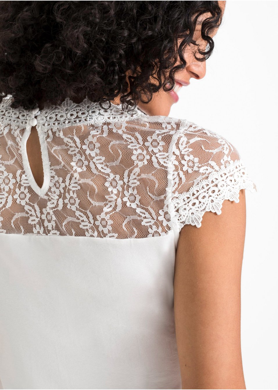 T-shirt à dentelle