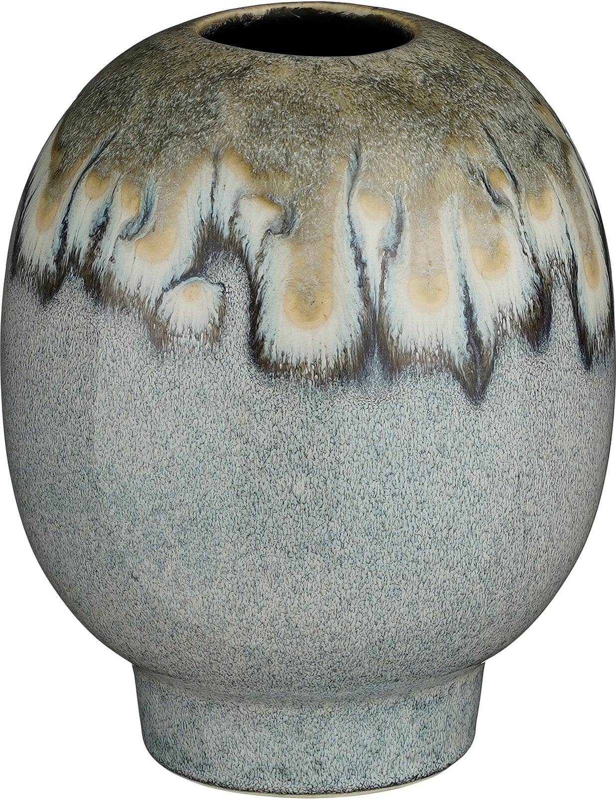 Mica Decorations vaas Helma grijs D 20 H 25 cm