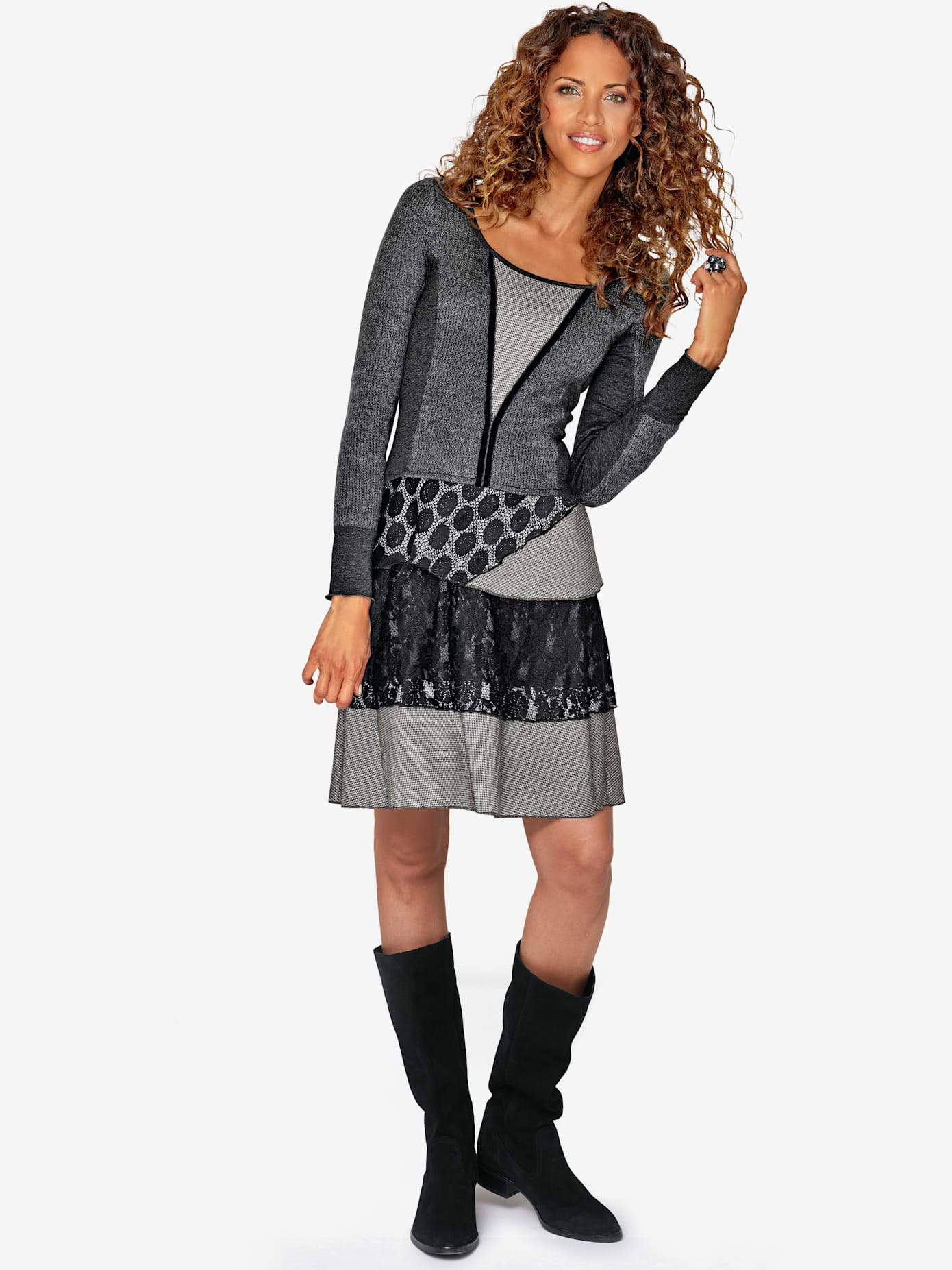 Robe en jersey matières tendance