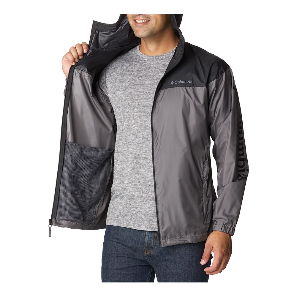 Columbia FLASH CHALLENGER NOVELTY WINDBREAKER - Veste Homme city grey/black