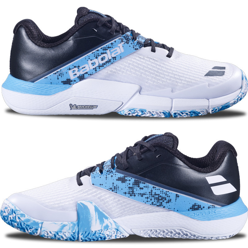 Babolat Movea 2 blanc et bleu - Chaussure de padel confortable et stable