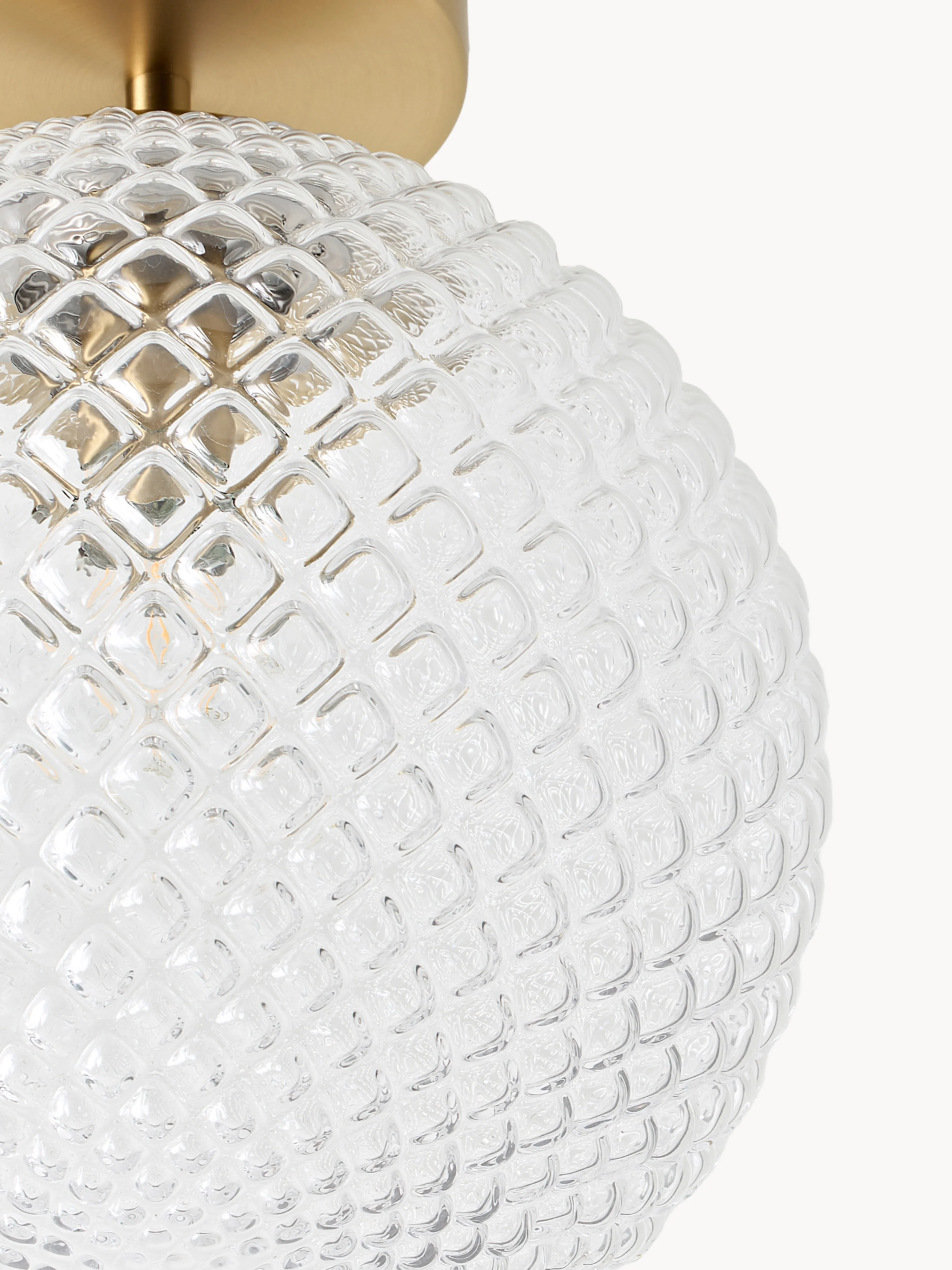 Kleine plafondlamp Lorna van glas