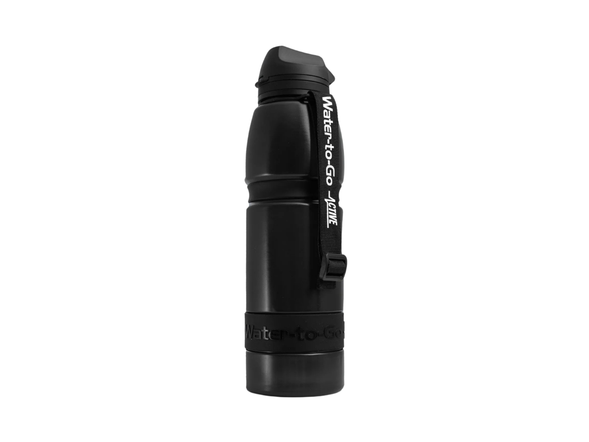 Water-to-Go Eco-Active 1 liter waterfles met filter - Black