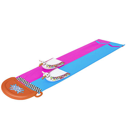 Bestway Doppel Wasserbahn m. Badetier - 488 cm - H2OGO Lama Rama