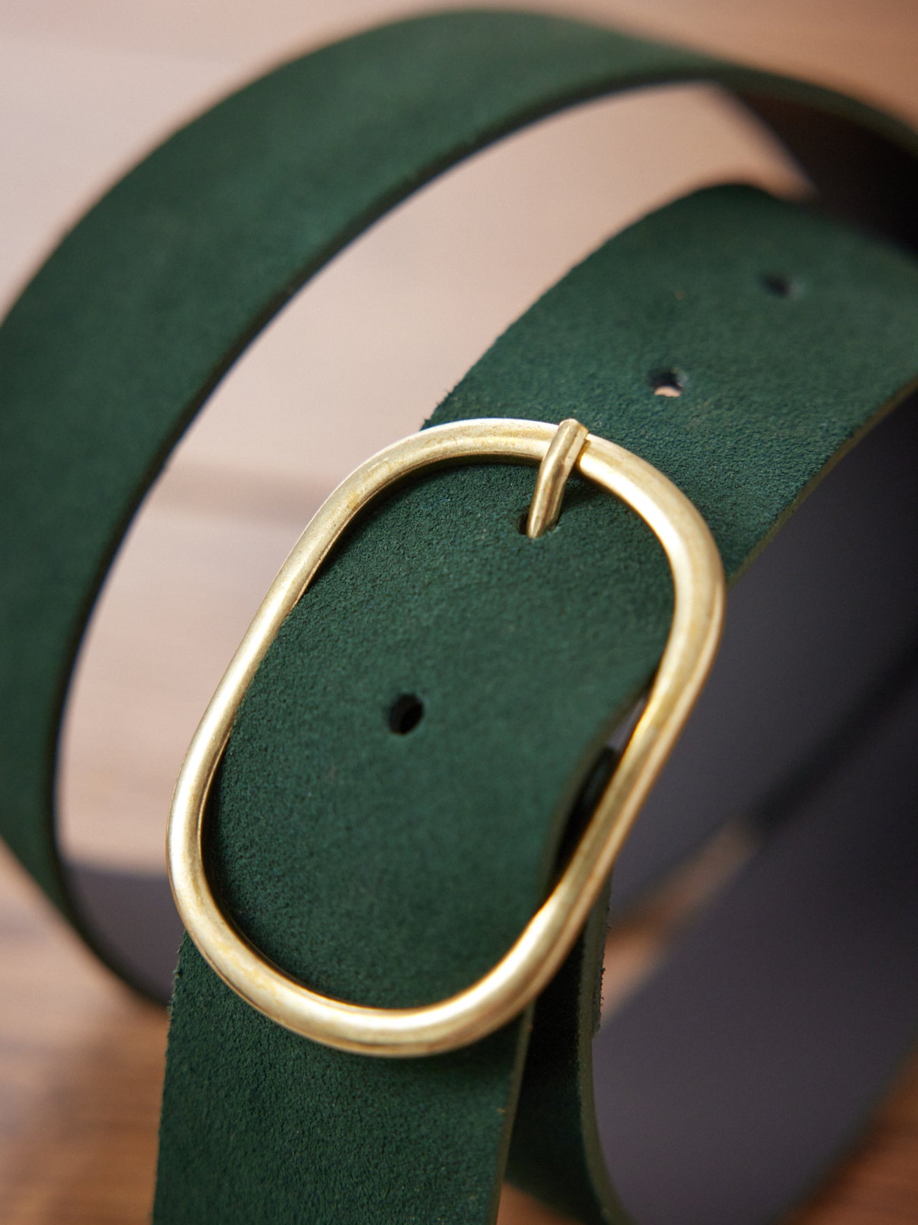 Ceinture cuir suédé femme