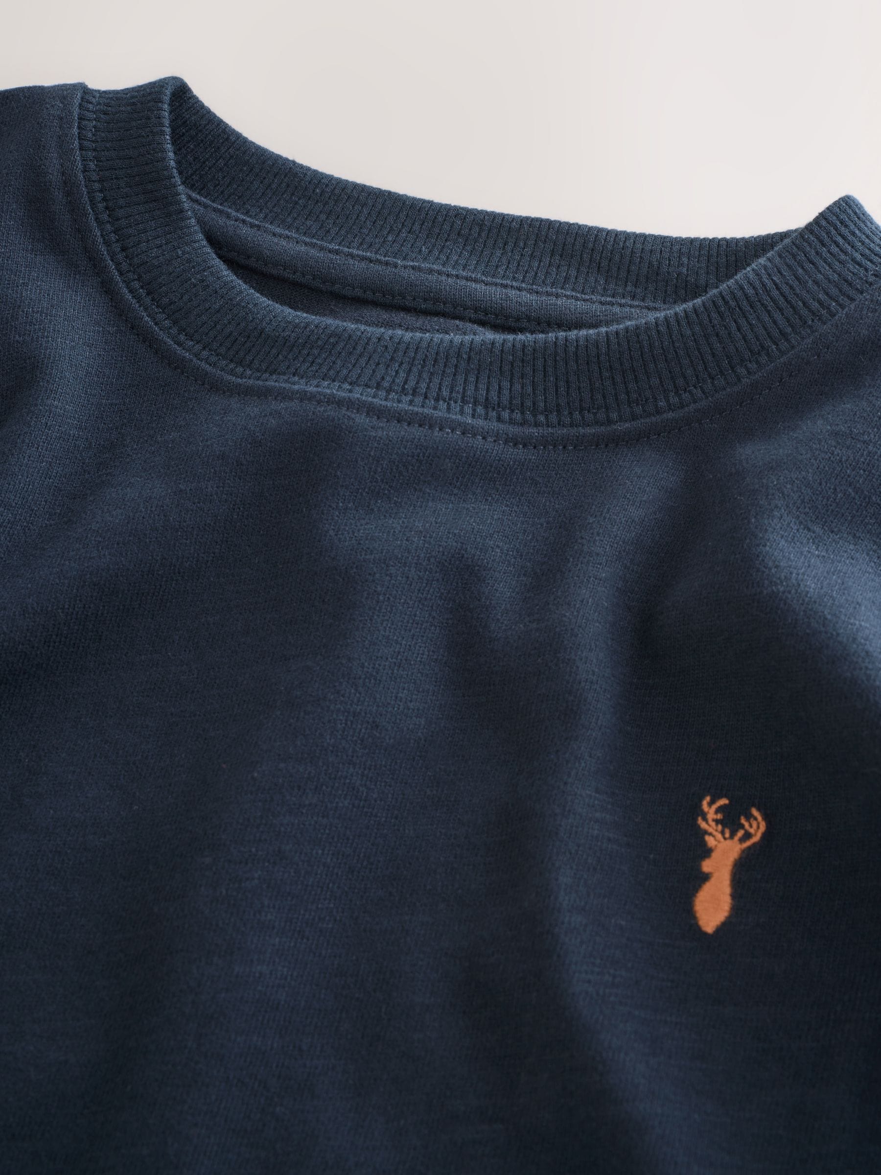 Kaki/Lichtbruin/Paars/Marineblauw - Verpakking van 4 zachte T-shirts met lange mouwen (3-16jr)