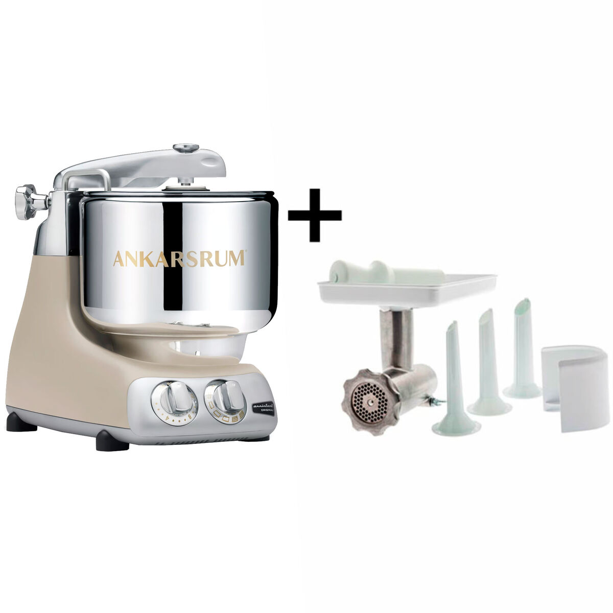 Ankarsrum Assistent Original AKM6230 Harmony Beige + Kjøttkvern