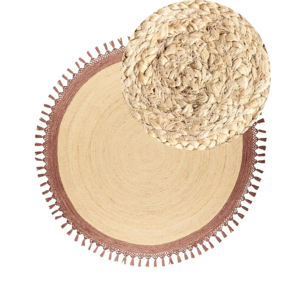 MARTS - Vloerkleed - Beige/Bruin - 200 cm - Jute