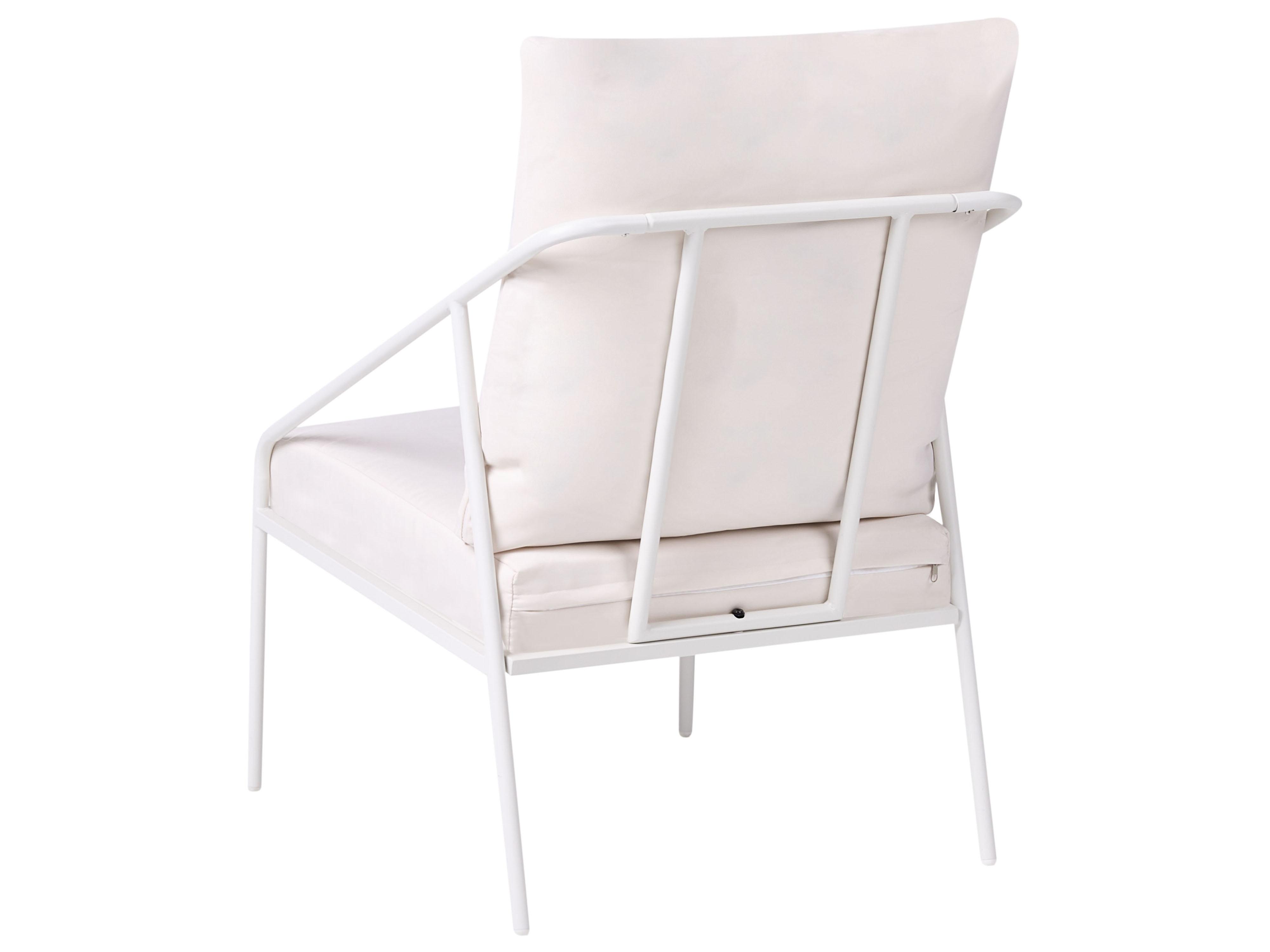Loungeset met tafel 4-zits USTICA Metaal Wit
