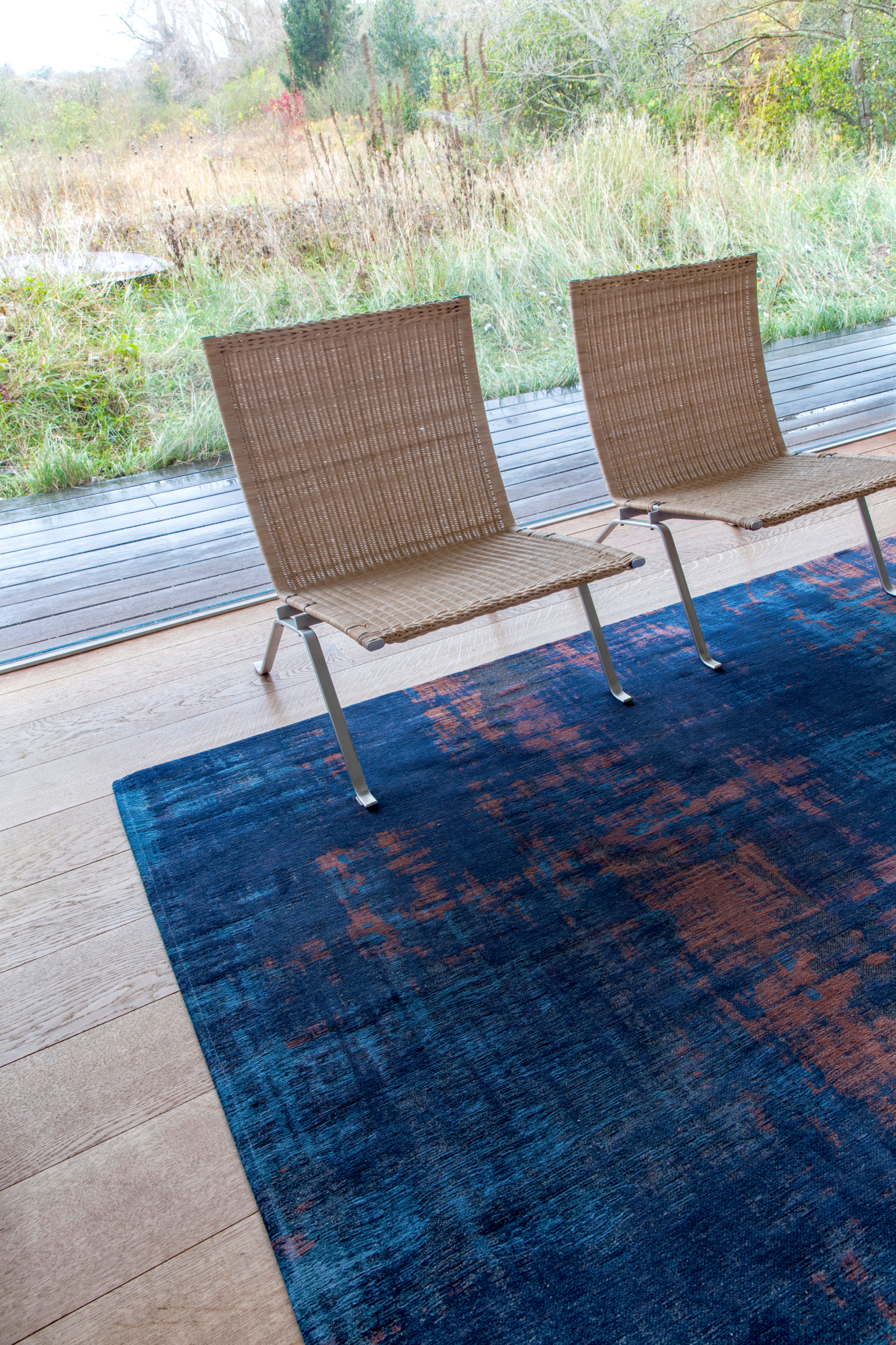 Ecorugs vloerkleed Venetian Dust blauw 80x150 cm