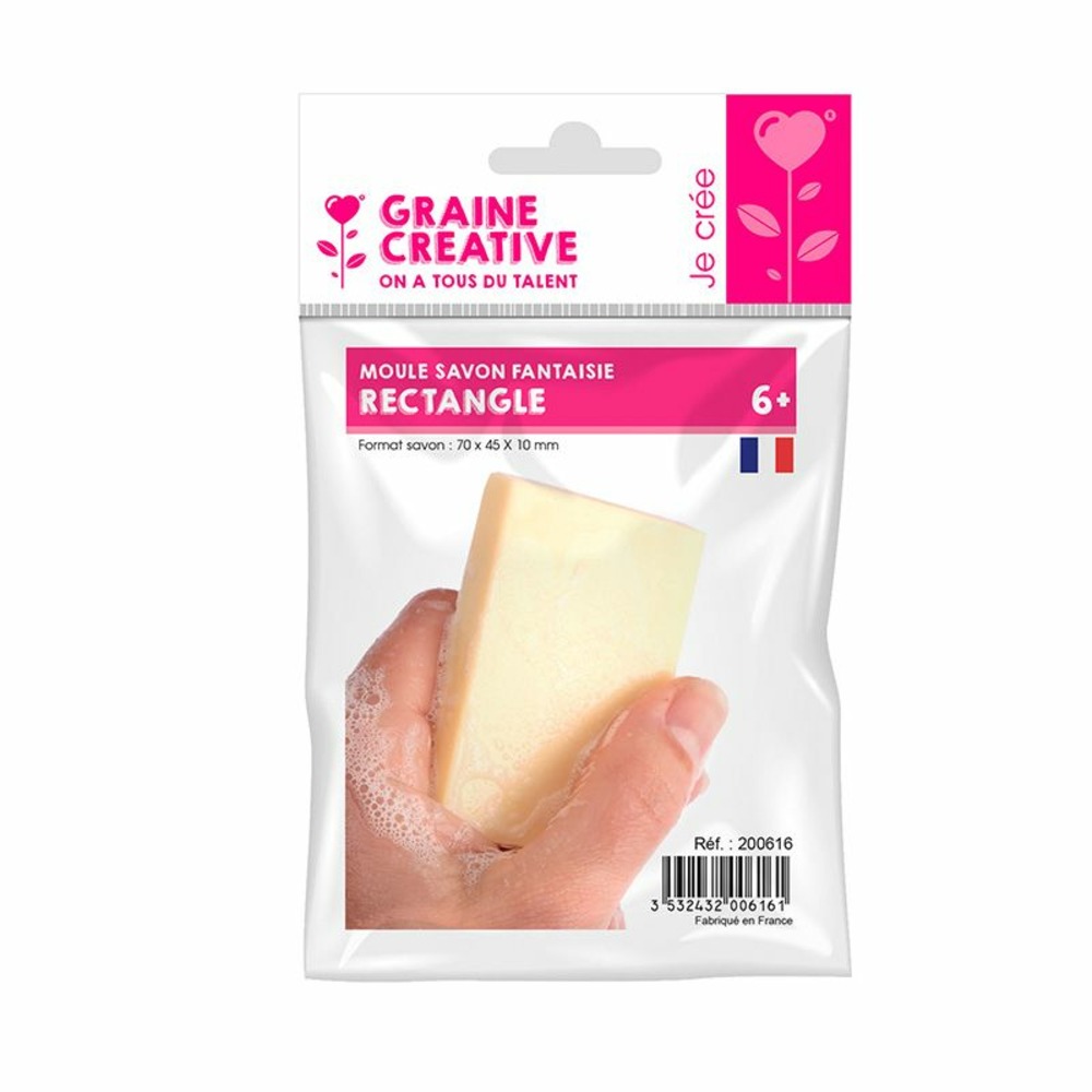Moule pour savon rectangle 7 x 4,5 cm