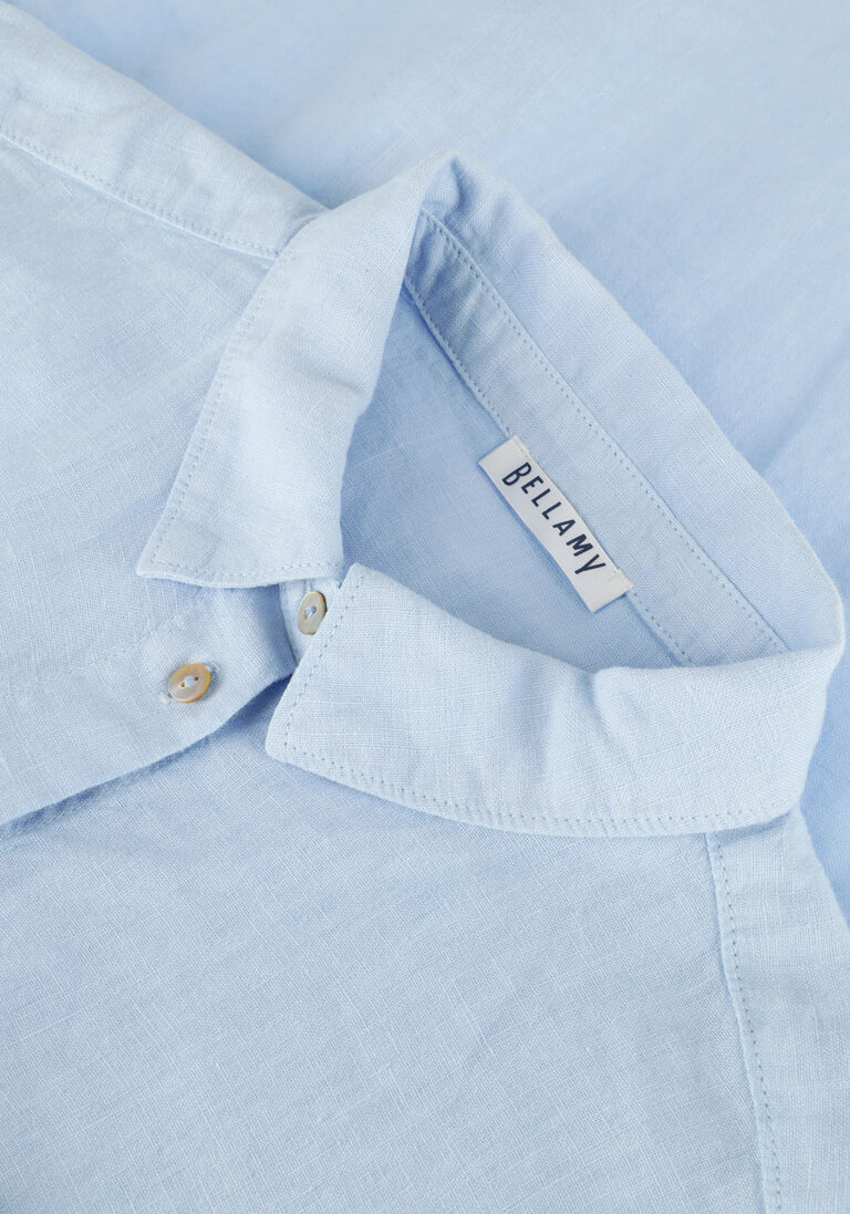 lichtblauwe bellamy midi jurk fay