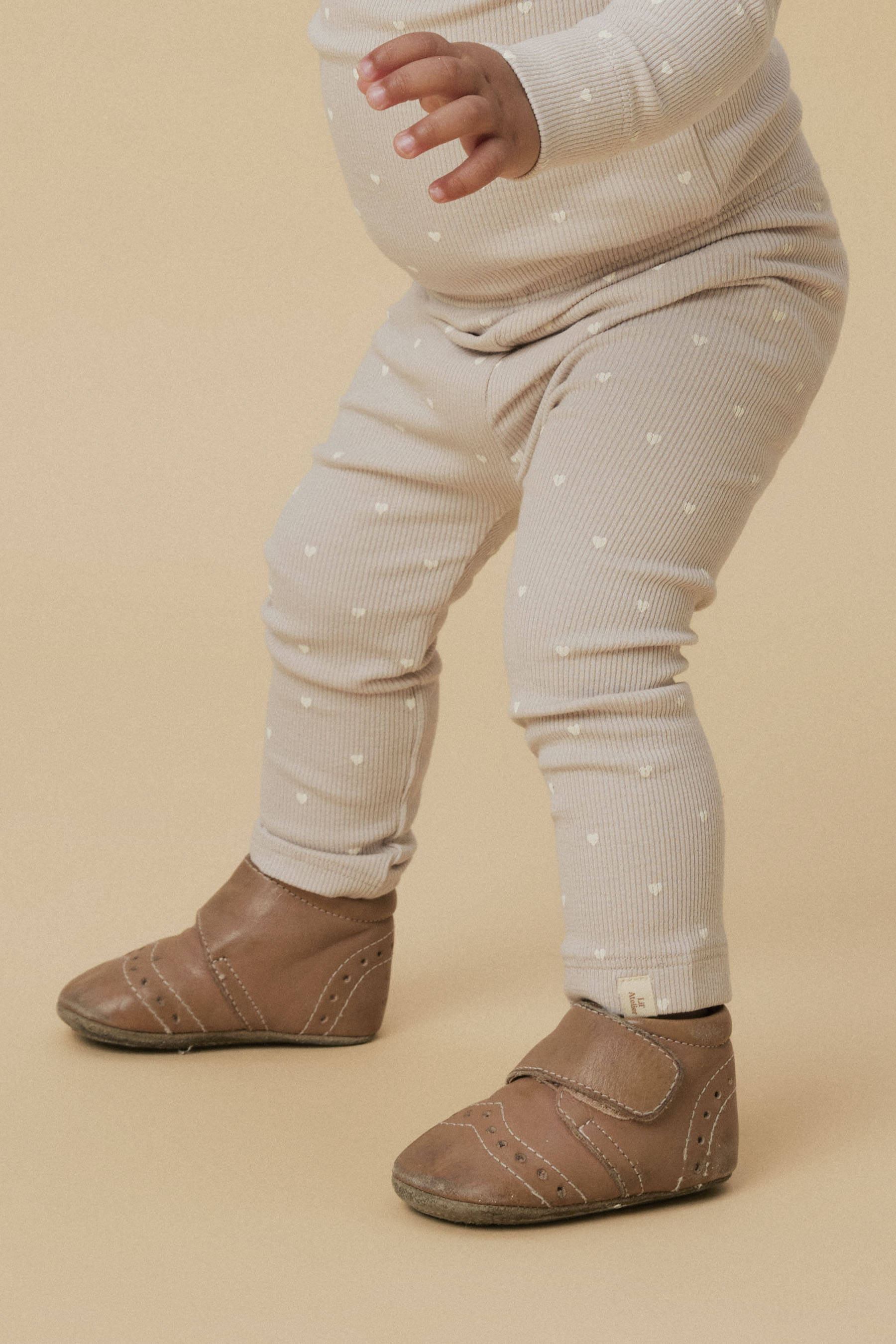 LIL' ATELIER regular legging  lichtbruin