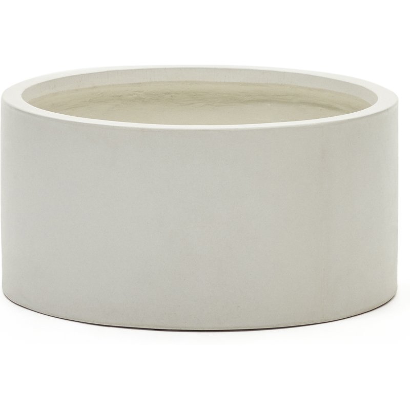 Cache-pot Aiguablava en ciment blanc Ø 62 cm