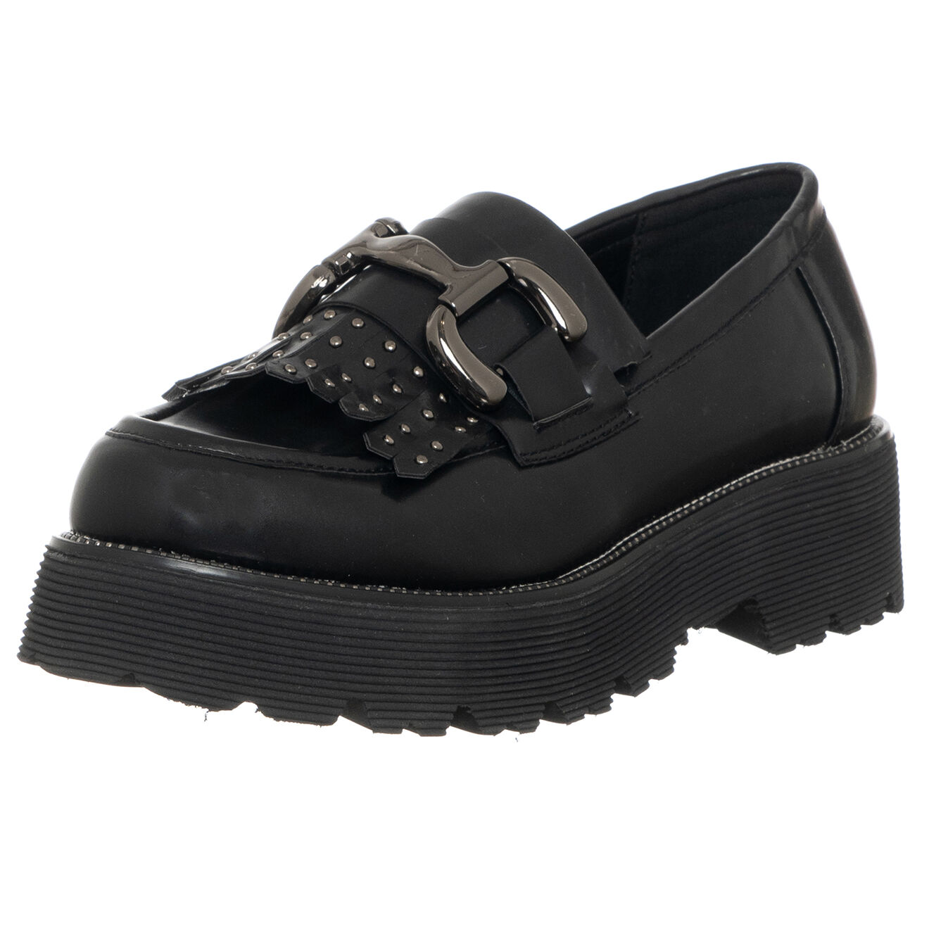 Loretta by Loretta Mocassins Fona noirs