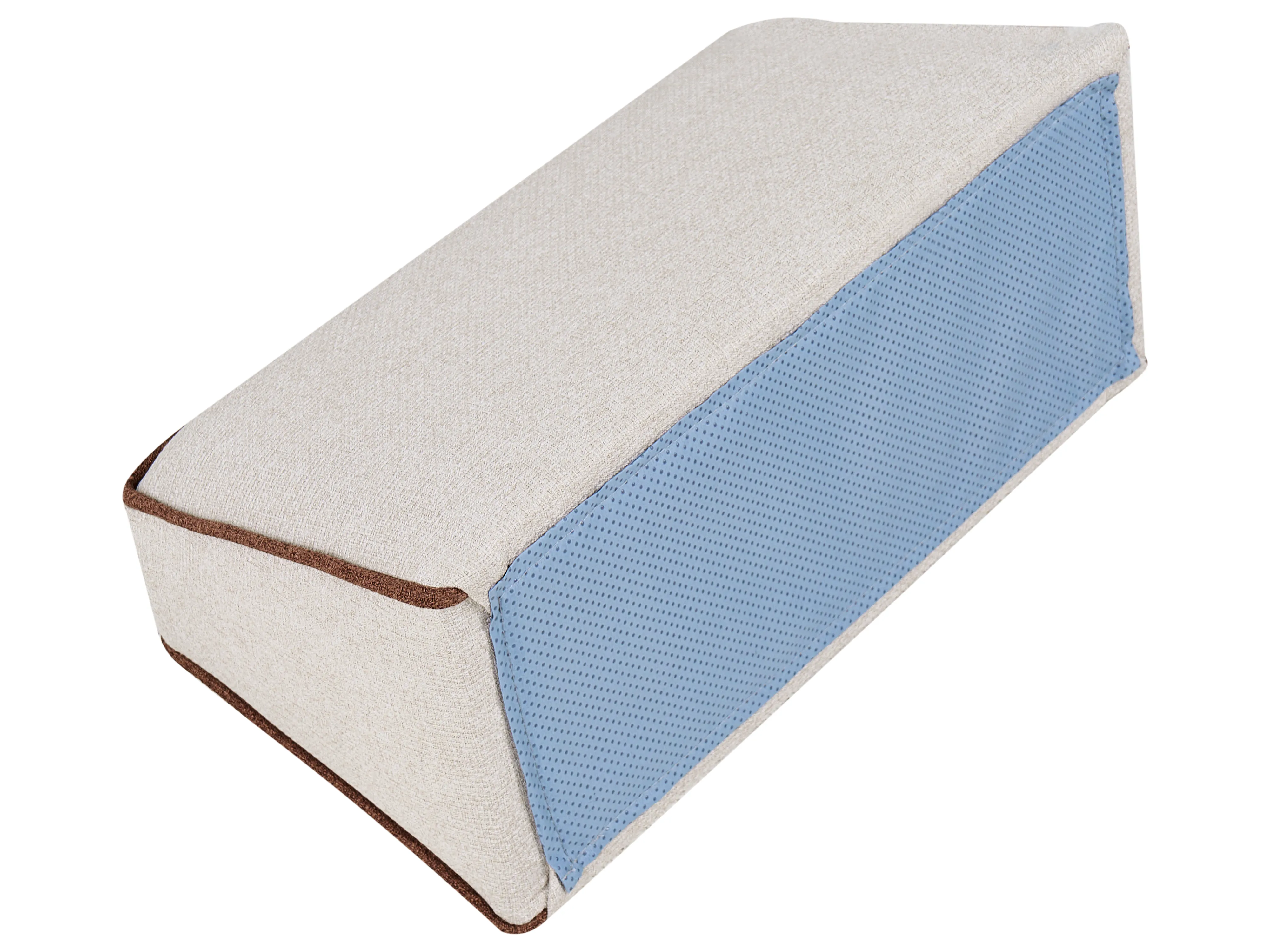 Chaise longue SEILLANS Stof Lichtbeige