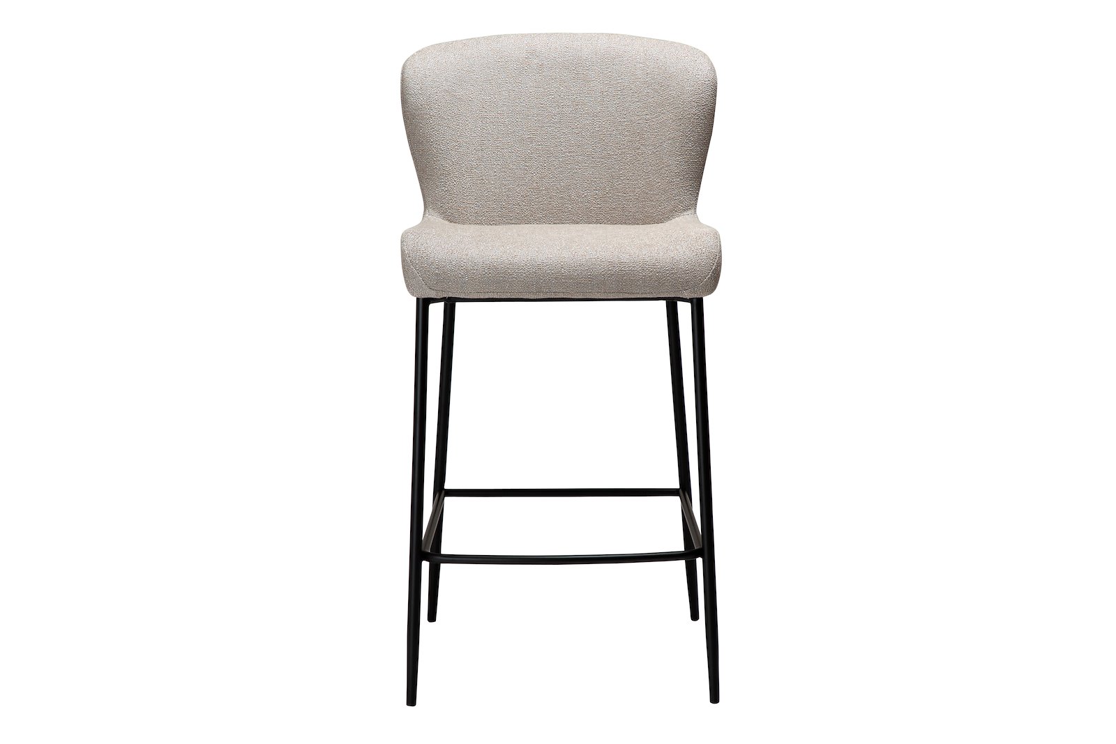 Glam counterstol Til kjøkkenøy eller lave barbord. Tekstil Bouclé Cashmere med sorte ben
