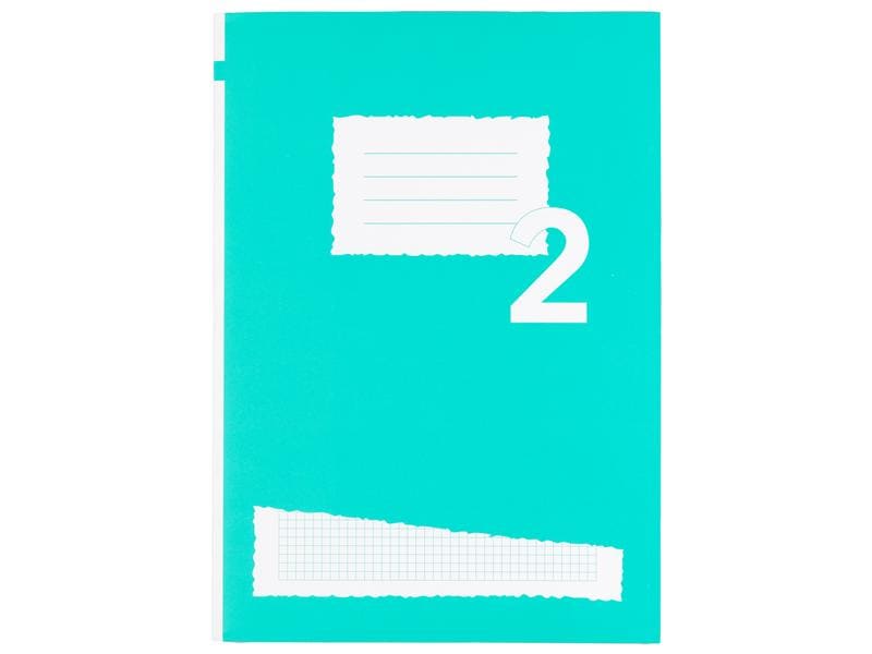 office focus Schulheft FSC A4, Kariert, Grün, 10 Stück Schulheft im Format A4