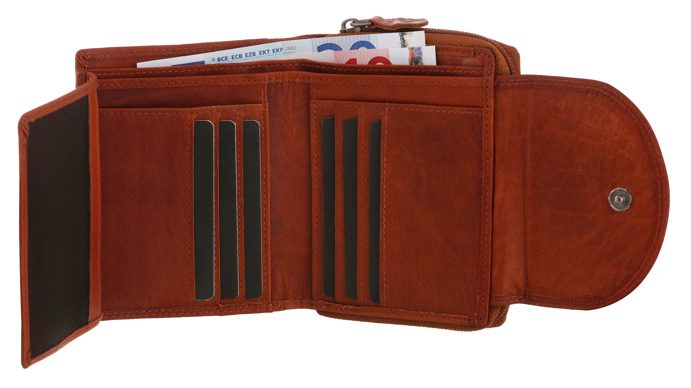 MUSTANG Geldbörse »Udine leather wallet top opening« im praktischen Format