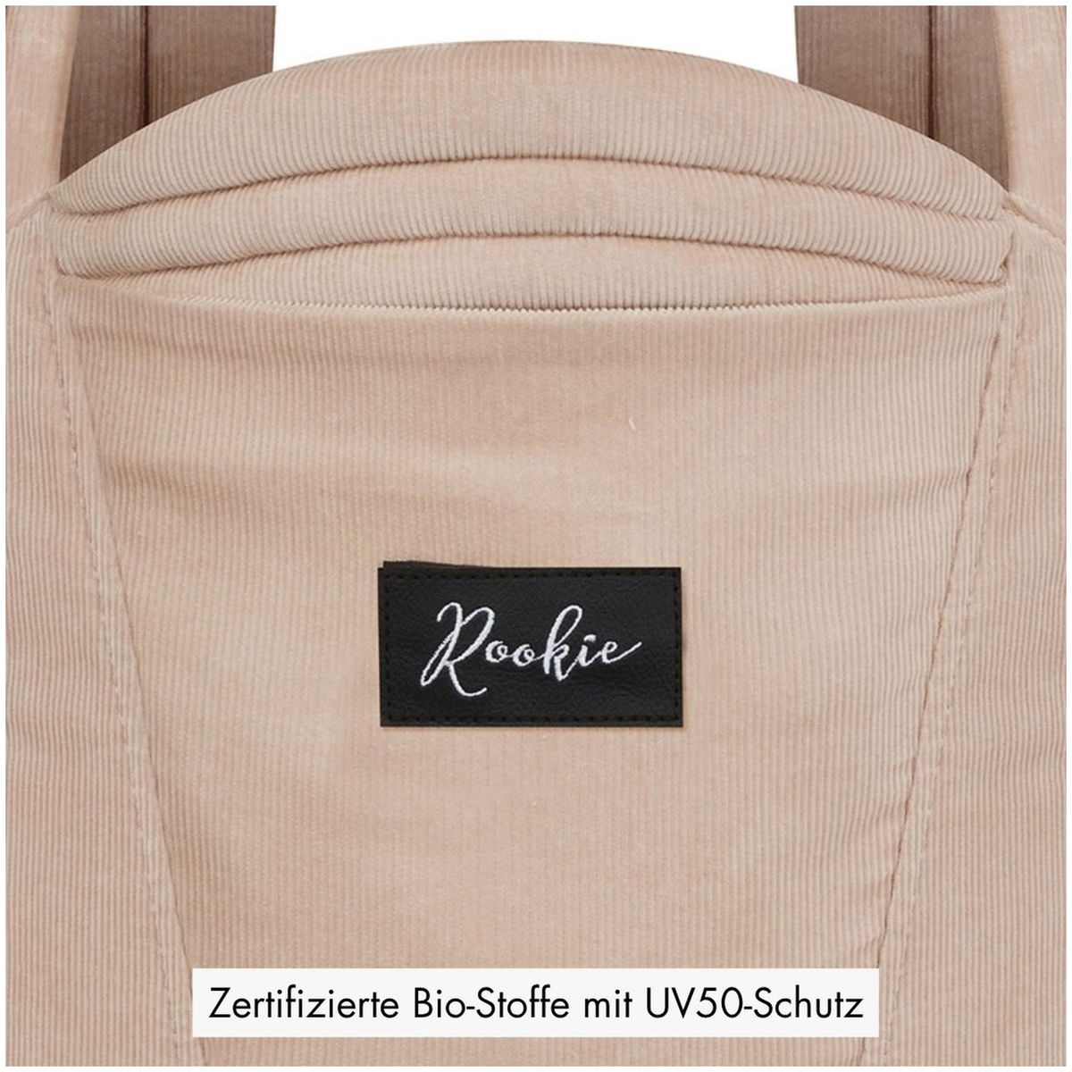 RookieRookie   Premium Elite Cord Babytrage stone