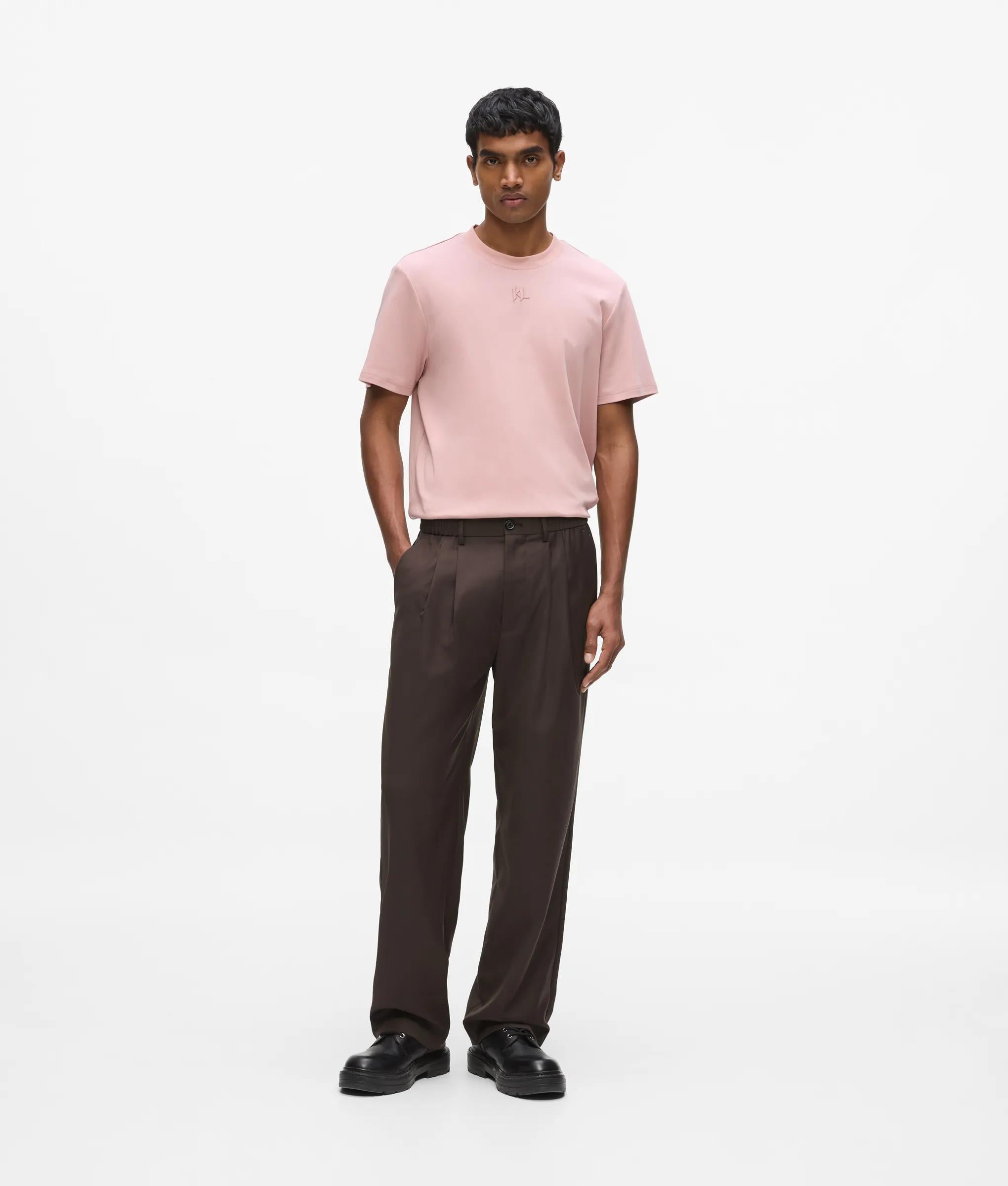 Broek met rechte pijpen van wolmix