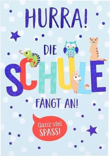 Depesche Klappkarte Schule 4 Jahreszeiten Motiv 4