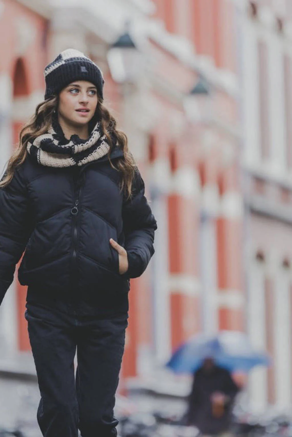 LOOXS gewatteerde winterjas zwart