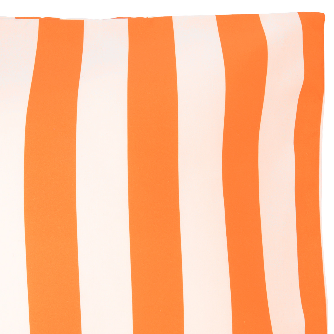 My Home Große Kissenhülle mit Streifen orange / weiss