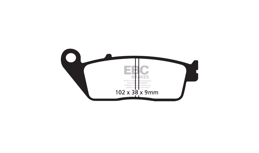 Bremseklodser for EBC HH, CBF600 04-11