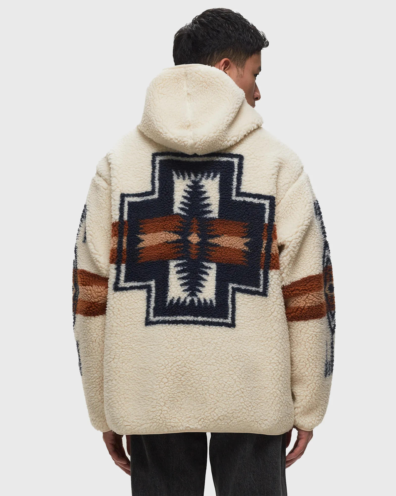 Pendleton BOA ZIP HOODIE IVORY HARDING