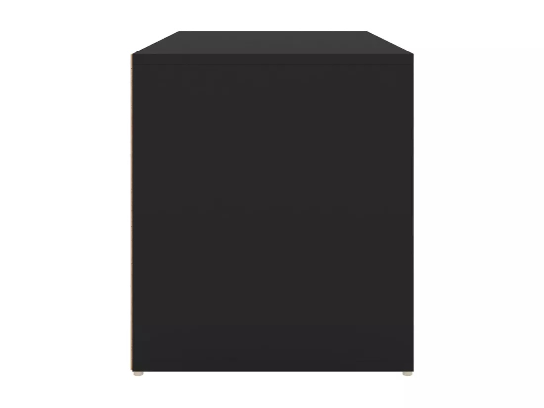 Banc d'entrée 80x40x45 cm Noir Bois d'ingénierie