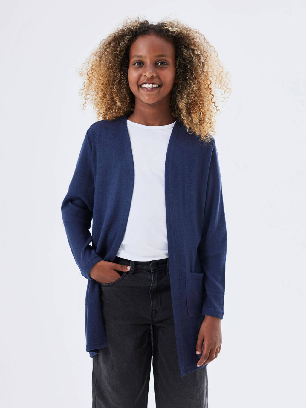 NAME IT vest NKFVICTI donkerblauw