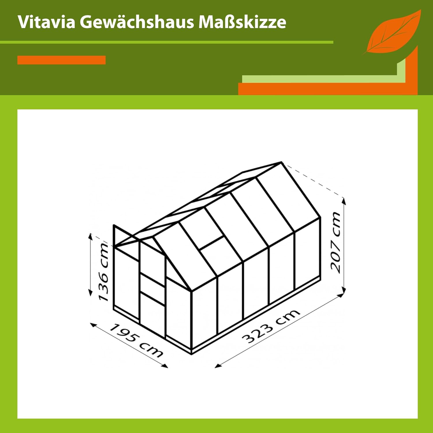 Vitavia Gewächshaus Apollo 6200
