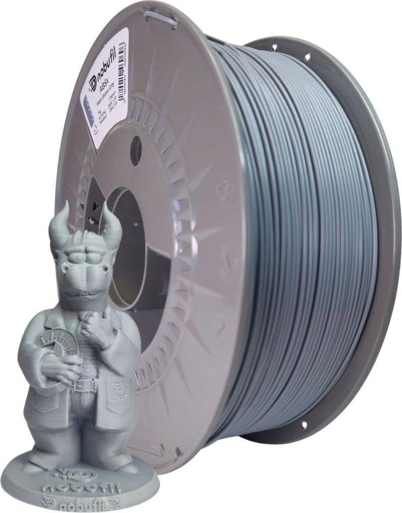 Nobufil  ABSx Matt Stone Grey, 1,75 mm / 1000 g    ABS Filament aus recycelten Kunststoffen