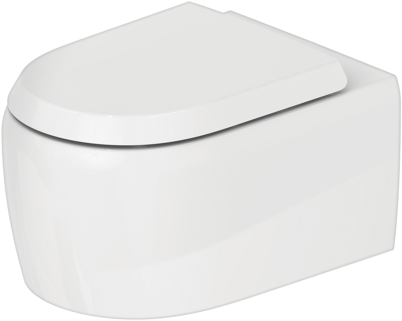Duravit Qatego randloos toilet wit glans