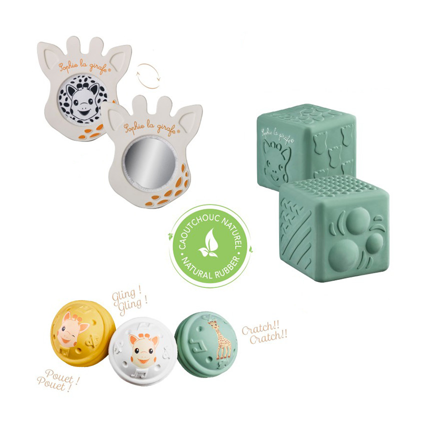 Coffret d'éveil sensoriel 8 pièces Sophie la Girafe