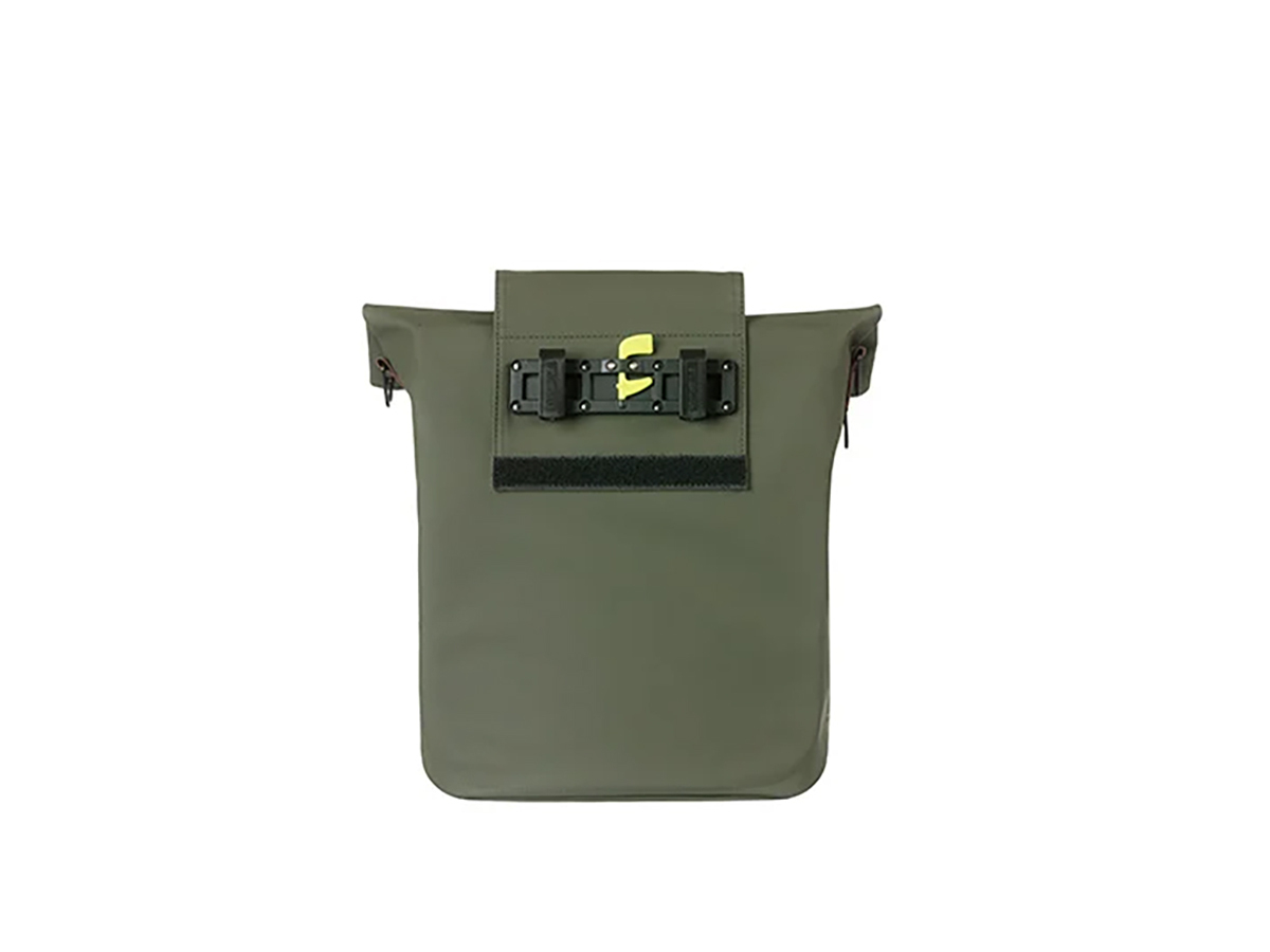 Basil City Shopper enkele fietstas 14-16L - Moss Green