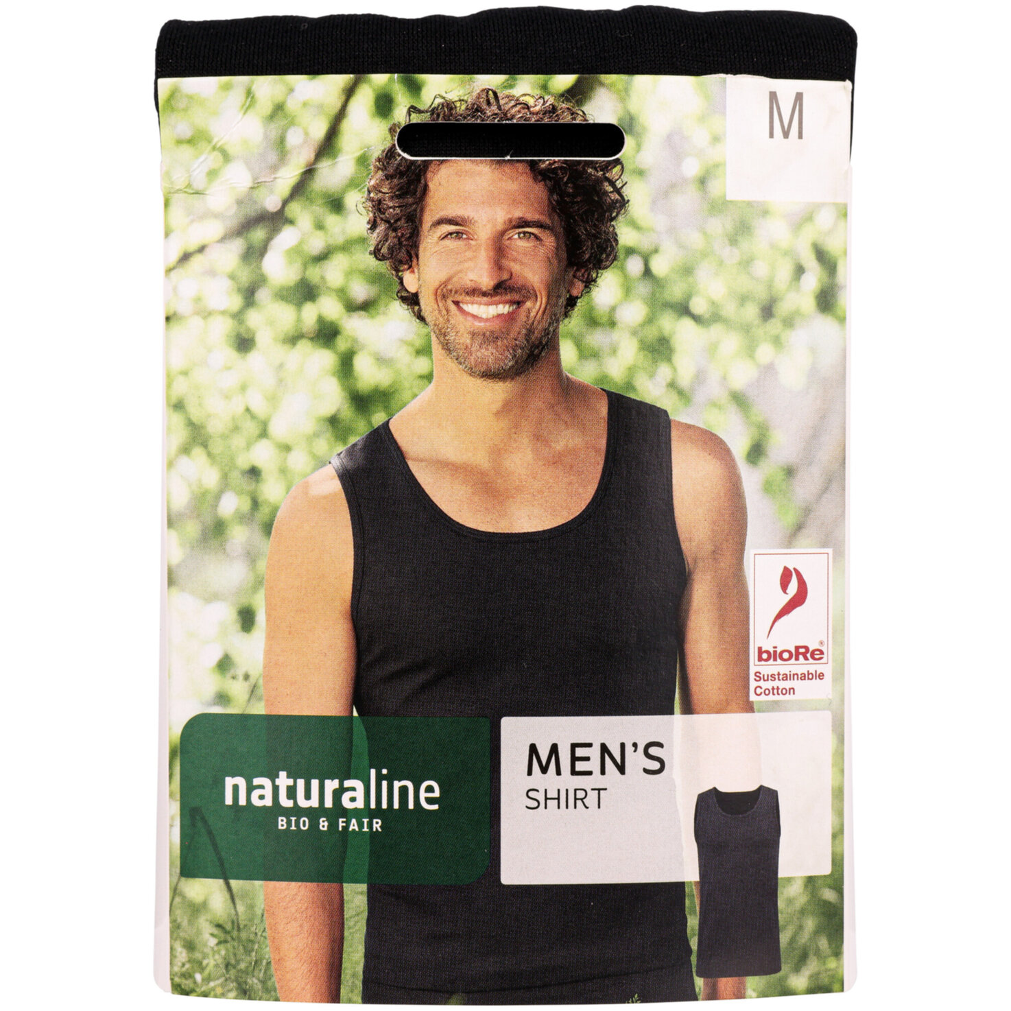Naturaline Textil Herren Shirt schwarz M