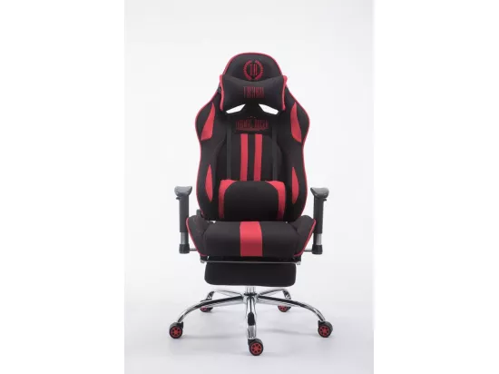 Chaise de bureau - Tissu - Noir / Rouge - Limit